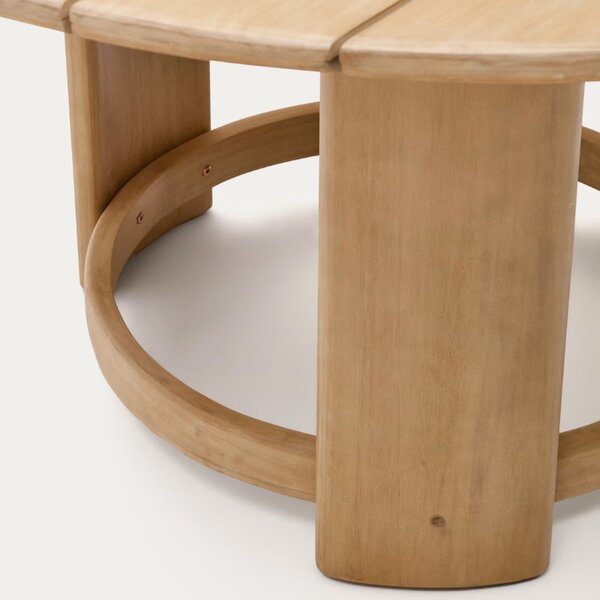 Dřevěný zahradní jídelní stůl Kave Home Xoriguer 140 cm