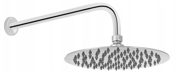 Invena Dafni, podomítková sprchová sada s dešťovou hlavovou sprchou 25cm, chrom lesklý, INV-BS-88-0O2-A