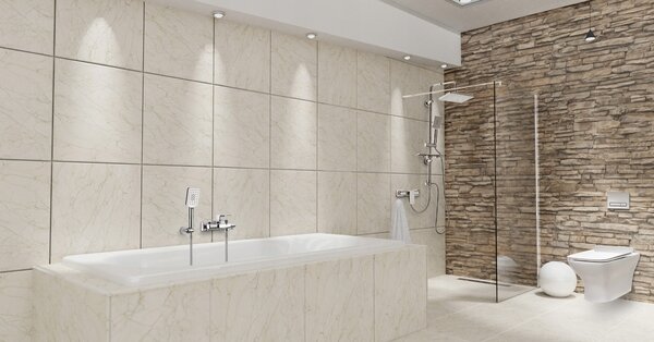 Invena Nyks, nástěnná vanová baterie bez sprchové sady, chrom lesklý, INV-BW-28-001-S