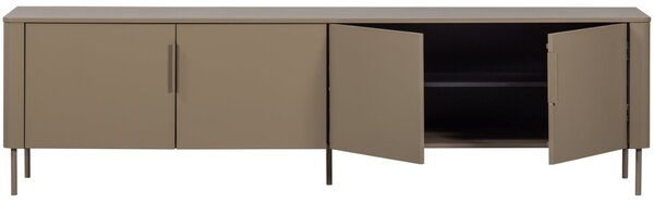 WOOOD Béžovohnědý dřevěný TV stolek Gunnar 200 x 44 cm
