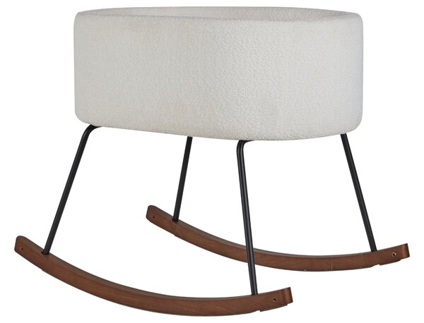 -25 % Dny MOMENTI– Krémově bílá čalouněná dětská kolébka Quax De Luxe 81 x 65 cm