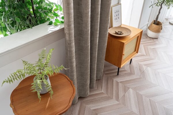 Zatemňovací závěs LOOM VELVET 140x250 cm, béžovohnědý Zavěšení: Kovové kroužky