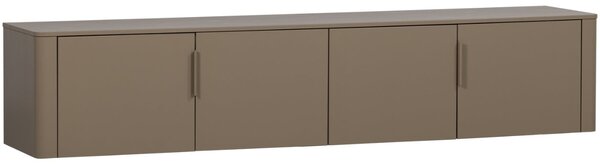 WOOOD Béžovohnědý dřevěný TV stolek Gunnar 200 x 44 cm