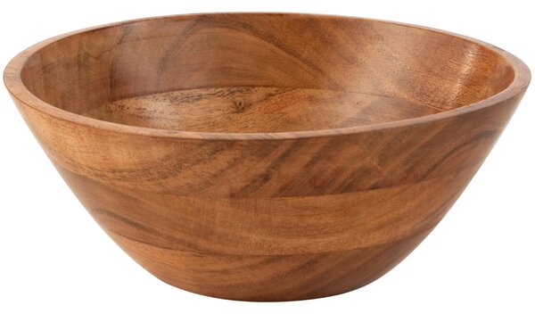 Hnědá dřevěná miska J-line Acia 25 cm