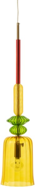 Žluté skleněné závěsné světlo J-line Multicolor
