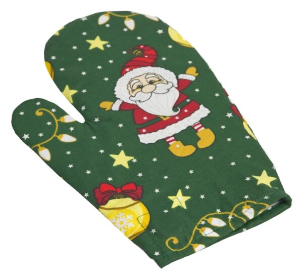 Bellatex Kuchyňská chňapka 28x18 cm Motiv vánoční zelená