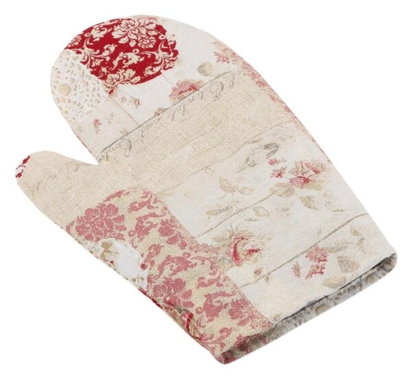 Bellatex Kuchyňská chňapka 28x18 cm Srdce patchwork, růžová