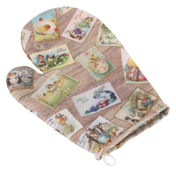 Bellatex Kuchyňská chňapka Velikonoce 28x18 cm Pohlednice velikonoční