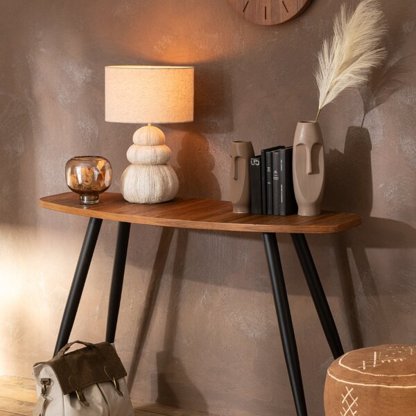 Béžová stolní lampa J-line Ursul 47 cm