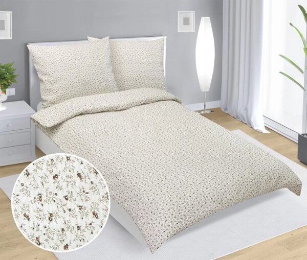 Bellatex Povlečení krepové 140x200, 70x90 cm Kvíteček