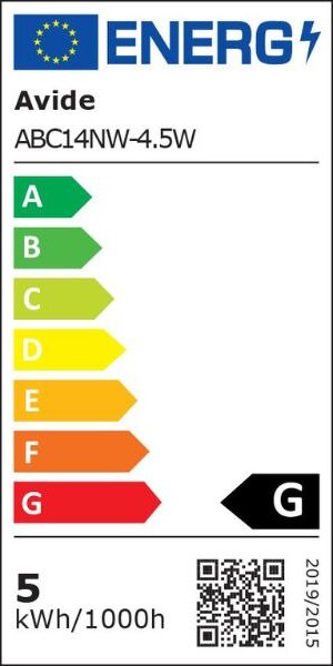 Prémiová LED žárovka svíčka E14 4,5W 470lm denní, ekv. 40W, 3 roky