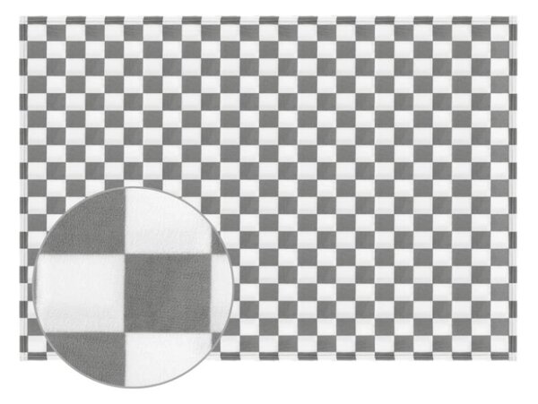 Bellatex Přikrývka Kemping PLUS 150x200 cm Kostka šedá