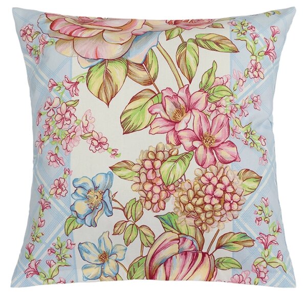 Bellatex Povláček GITA 45x45 cm Růže světlá modrá, růžová