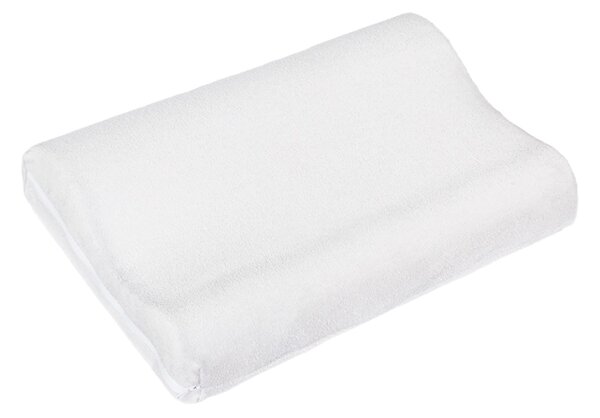Bellatex POVLAK na anatomický polštář 45x30 cm (povlak na zip) Froté, světle šedá