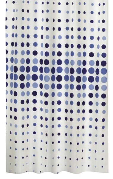 Bellatex Koupelnové závěsy 180x200 cm Tečka modrá