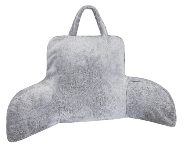 Bellatex Polštář opěrka na čtení 50x100 cm šedá melír