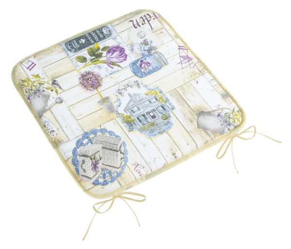 Bellatex Sedák EMA hladký 40x40 cm Zahrada lila