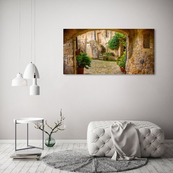 Foto obraz sklo tvrzené Okouzlující ulička osh-103015747