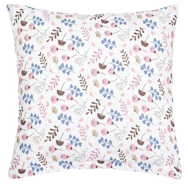 Bellatex Povláček krepový 40x40 cm Louka bílá, růžová