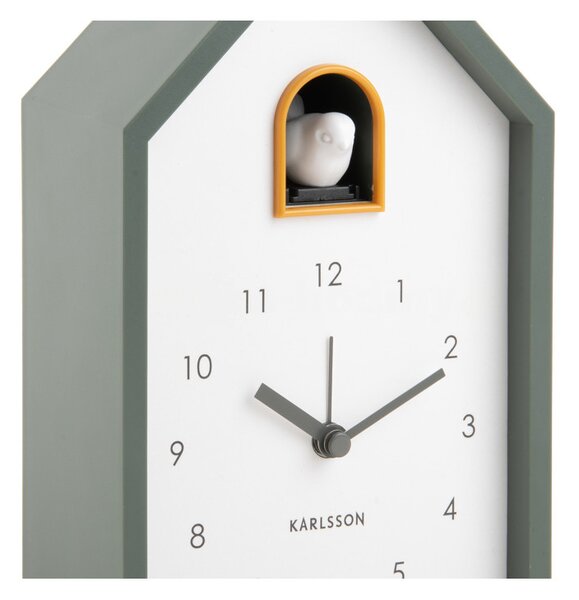 Stolní hodiny s kukačkovým budíkem 6015GR Karlsson 20cm