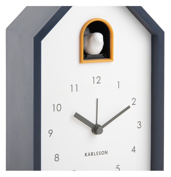 Stolní hodiny s kukačkovým budíkem 6015DB Karlsson 20cm