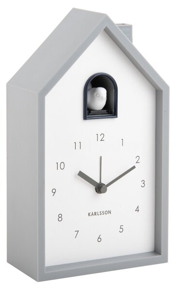 Stolní hodiny s kukačkovým budíkem 6015GY Karlsson 20cm