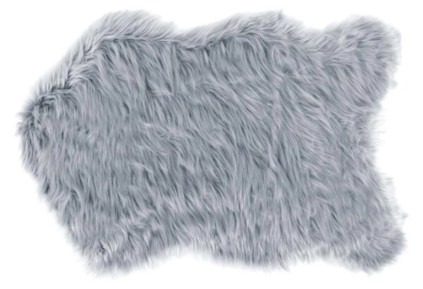 Bellatex Kožešina umělá koberec 60x90 cm šedá