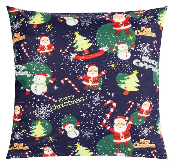 Bellatex Povláček Vánoce 45x45 cm Motiv vánoční modrá