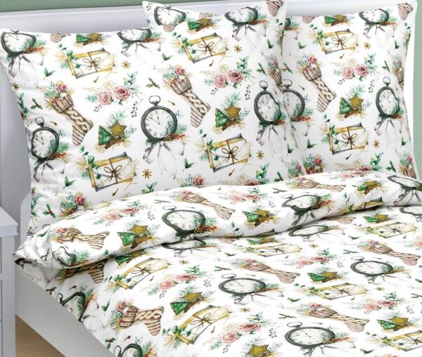 Bellatex Povlečení bavlněné Vánoce 140x200, 70x90 cm Vánoční čas