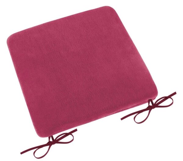 Bellatex Sedák hladký Korall micro 40x40 cm vínová