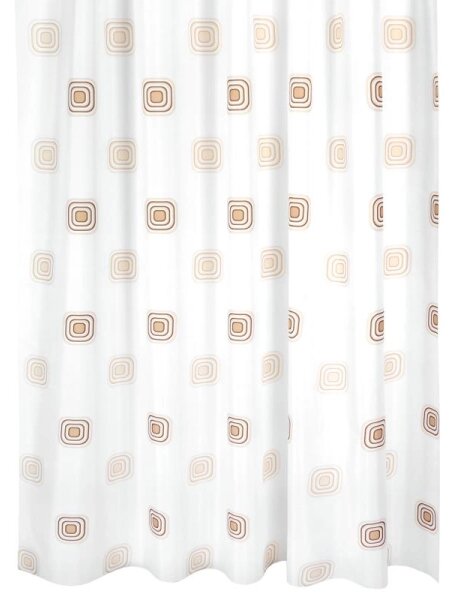 Bellatex Koupelnové závěsy 180x200 cm Čtverec béžová