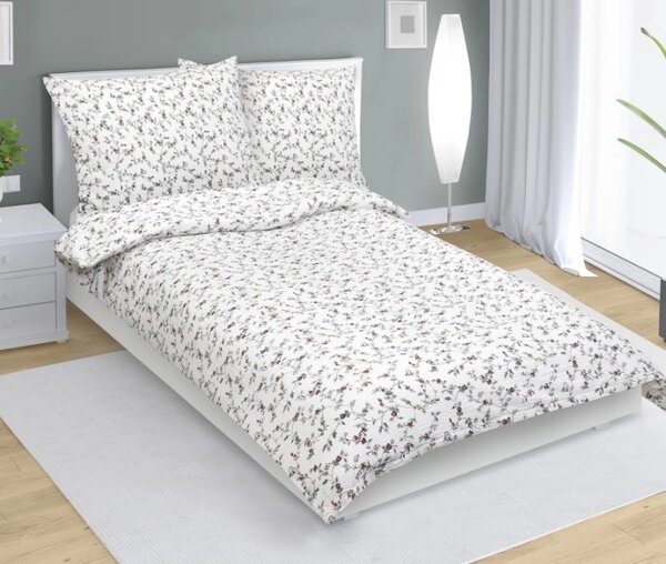 Bellatex Povlečení krepové Větvička rozkvetlá 140x200, 70x90 cm
