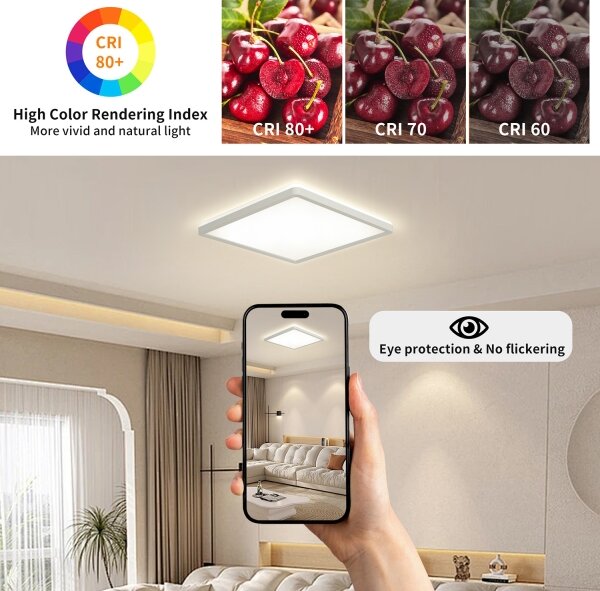 Brilagi - LED Koupelnové svítidlo ULTRA SLIM LED/18W/230V 30x30 cm bílá IP54