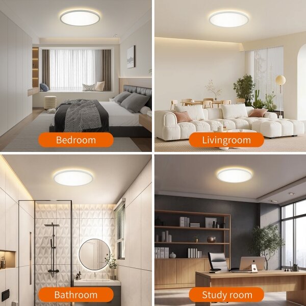 Brilagi - LED Koupelnové svítidlo ULTRA SLIM LED/24W/230V pr. 42 cm bílá IP54