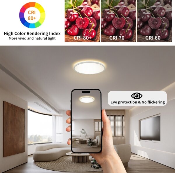 Brilagi - LED Koupelnové svítidlo ULTRA SLIM LED/12W/230V pr. 22,5 cm bílá IP54