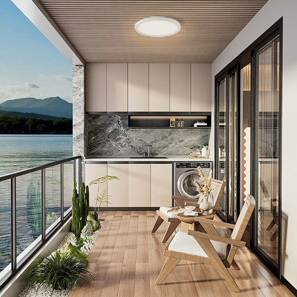Brilagi - LED Koupelnové svítidlo ULTRA SLIM LED/18W/230V pr. 30 cm bílá IP54
