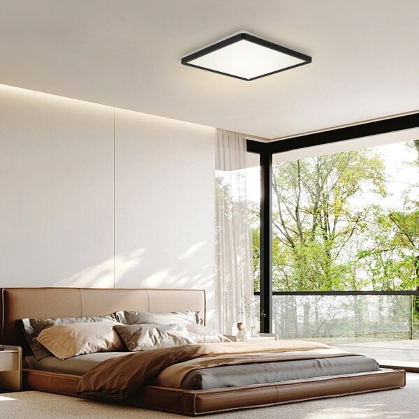 Brilagi - LED Koupelnové svítidlo ULTRA SLIM LED/18W/230V 30x30 cm černá IP54