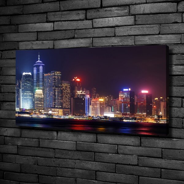 Foto obraz na plátně Noční Hongkong oc-103649415