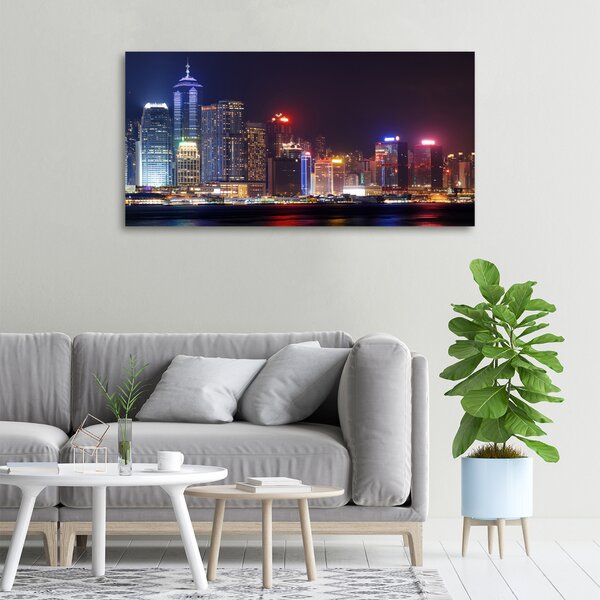 Foto obraz na plátně Noční Hongkong oc-103649415