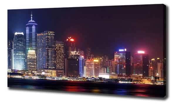 Foto obraz na plátně Noční Hongkong oc-103649415