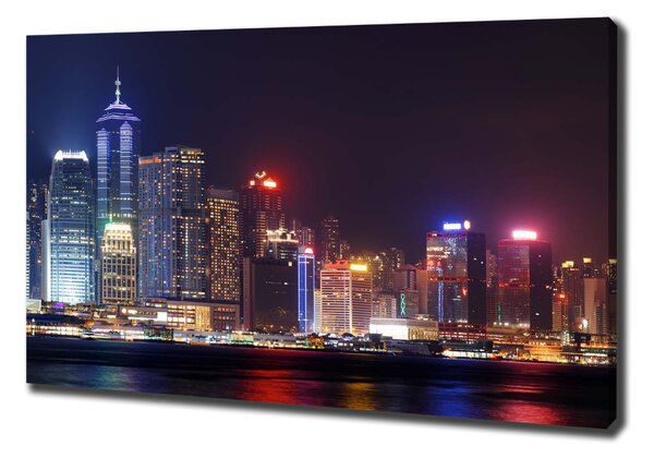 Foto obraz na plátně Noční Hongkong oc-103649415