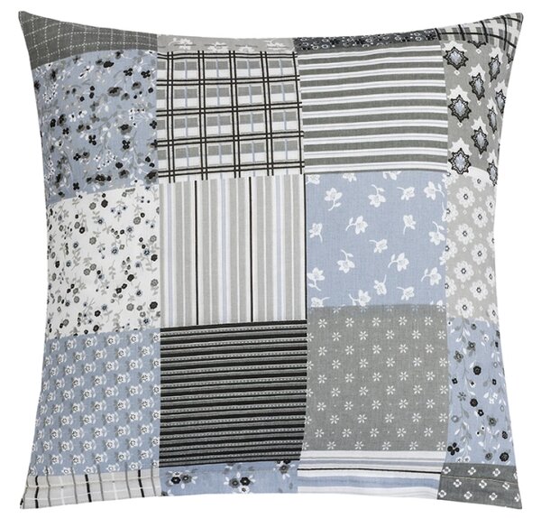 Bellatex Polštářek ADÉLA 40x40 cm Patchwork šedá