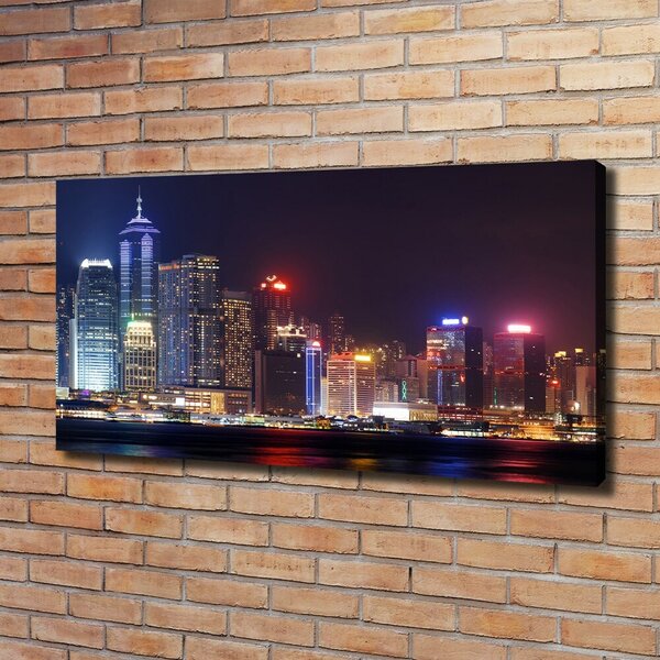 Foto obraz na plátně Noční Hongkong oc-103649415