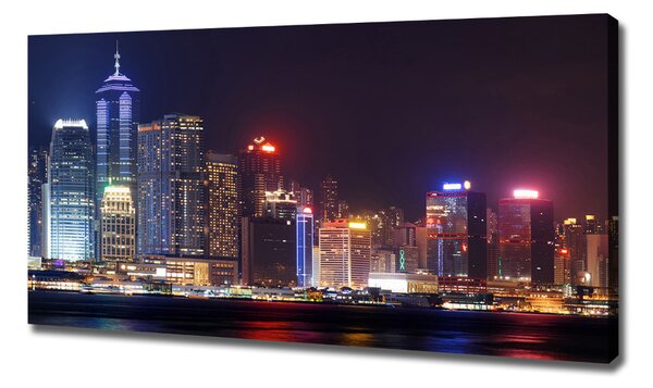 Foto obraz na plátně Noční Hongkong oc-103649415