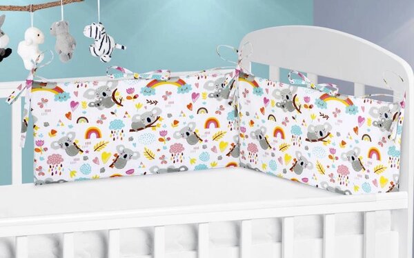 Bellatex Mantinel do dětské postýlky Koala šedá 60x28 cm