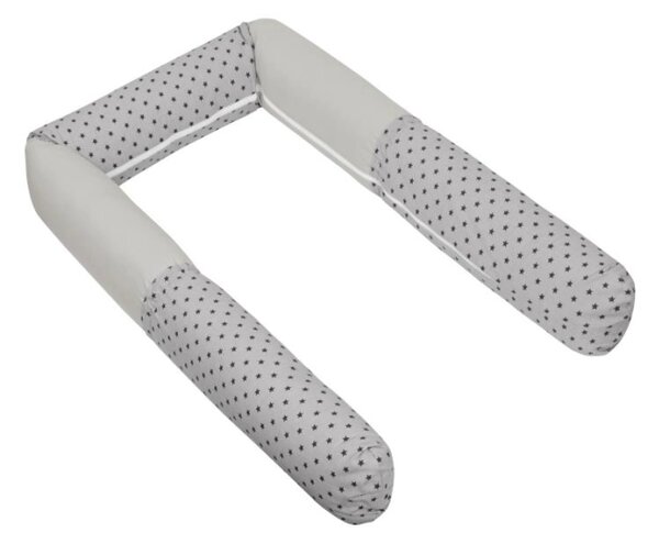 Bellatex Mantinel do dětské postýlky VÁLEC průměr 12x240 cm Hvězdička šedá
