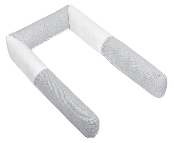 Bellatex Mantinel do dětské postýlky VÁLEC průměr 12x240 cm Kostička šedá, bílá