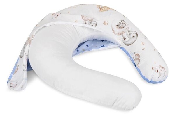 Bellatex Povlak na kojicí polštář na zip po obvodu 180 cm Zvířátko na obláčku