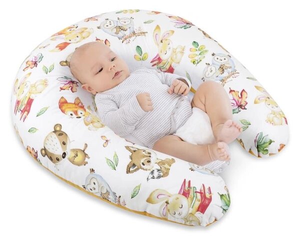 Bellatex Povlak na kojicí polštář na zip po obvodu 180 cm Zvířátko lesní