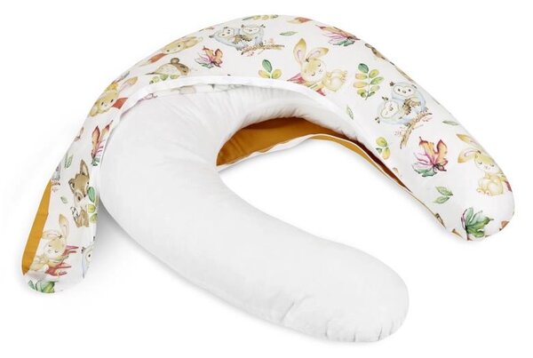 Bellatex Povlak na kojicí polštář na zip po obvodu 180 cm Zvířátko lesní